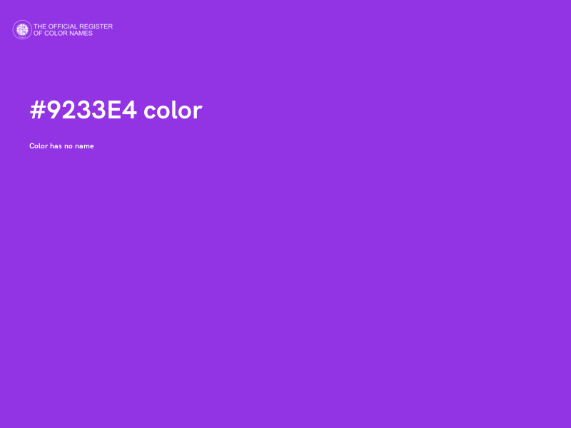 #9233E4 color image