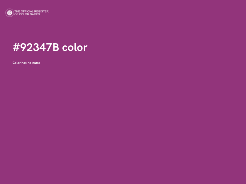 #92347B color image