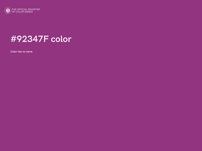 #92347F color image
