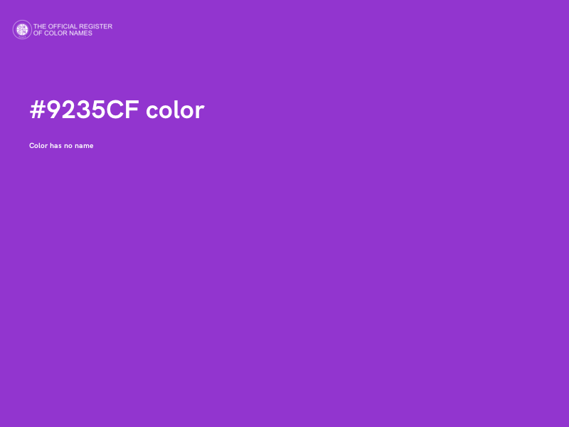 #9235CF color image