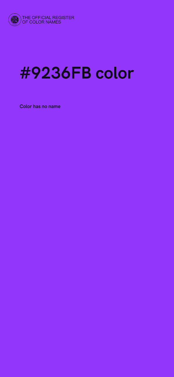 #9236FB color image