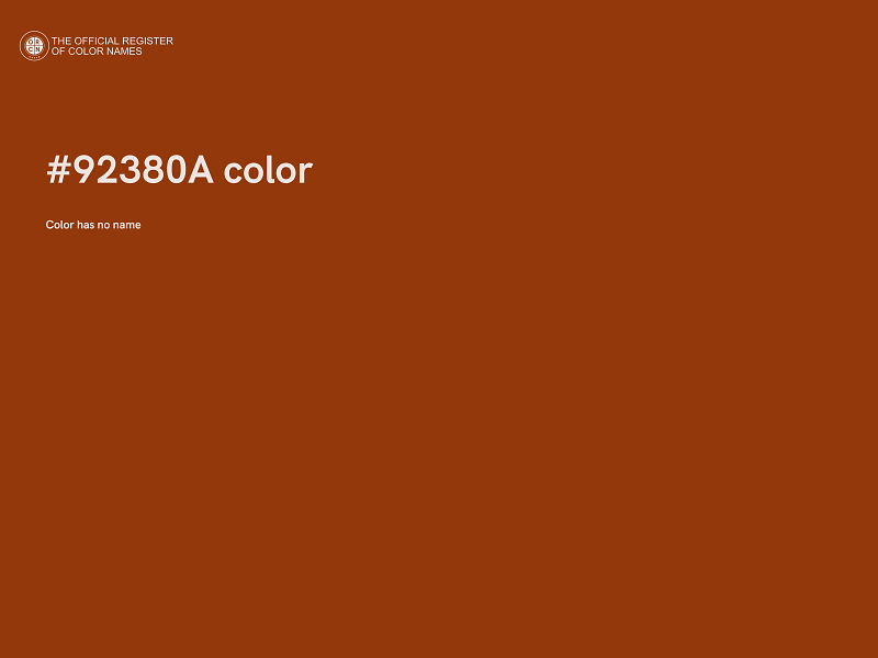 #92380A color image