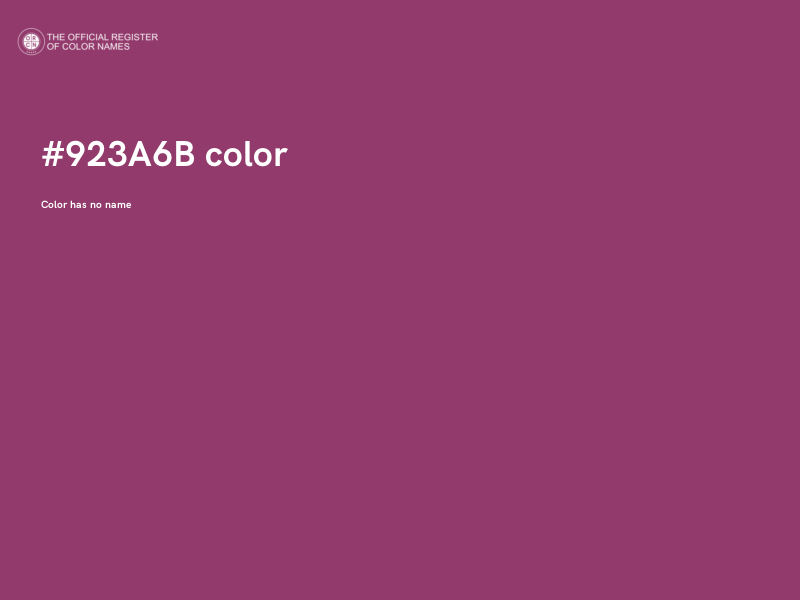 #923A6B color image