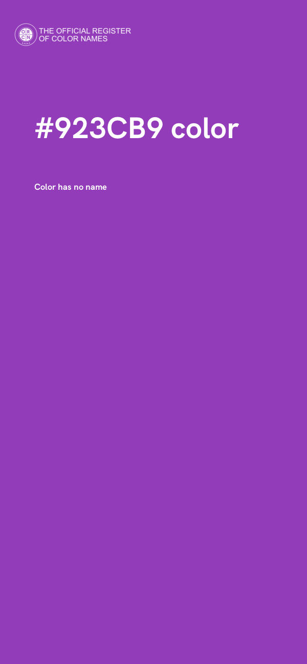 #923CB9 color image