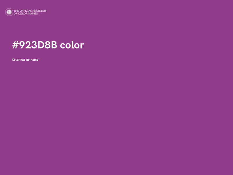 #923D8B color image
