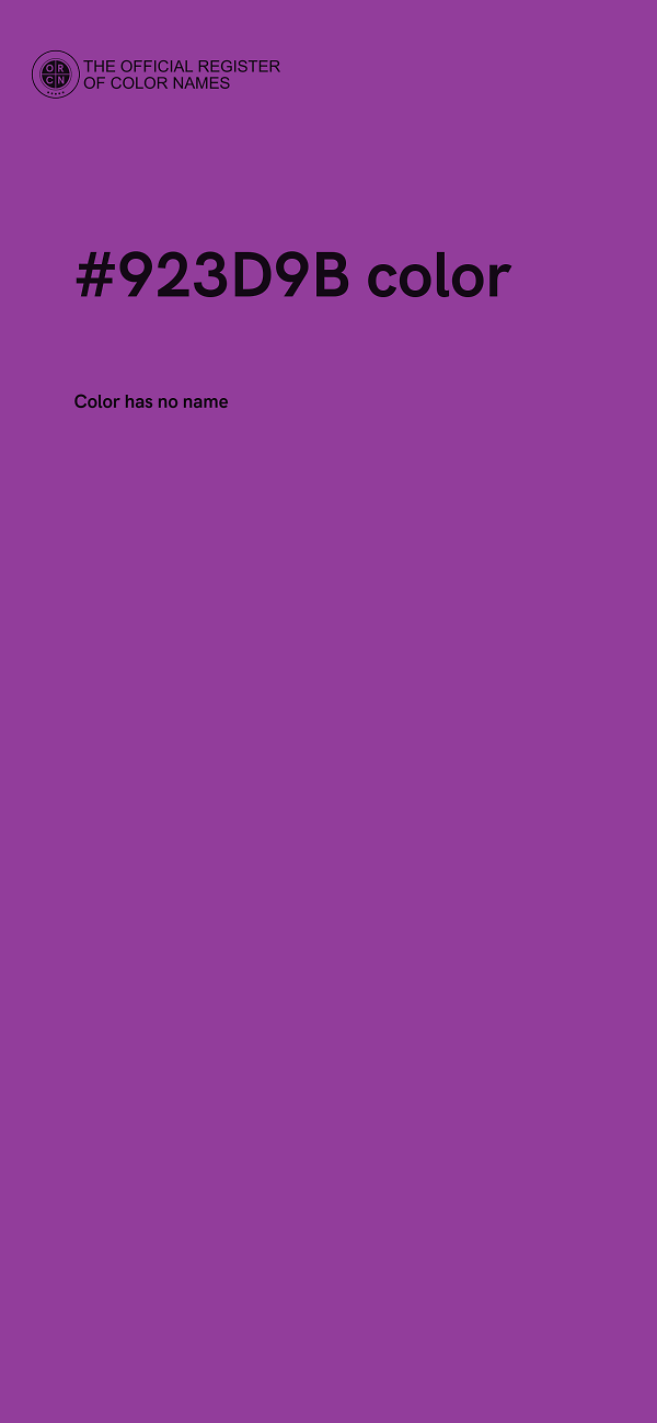 #923D9B color image