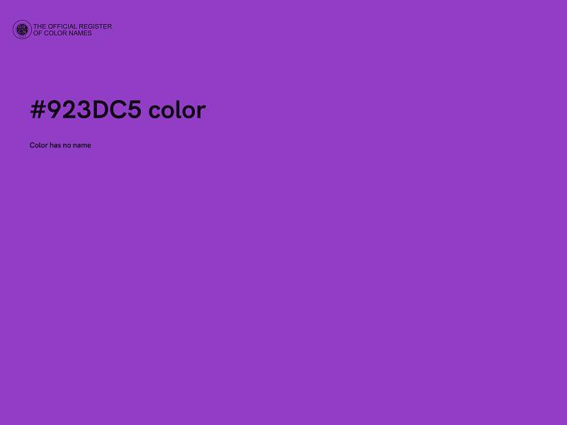 #923DC5 color image