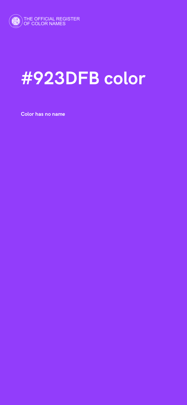 #923DFB color image