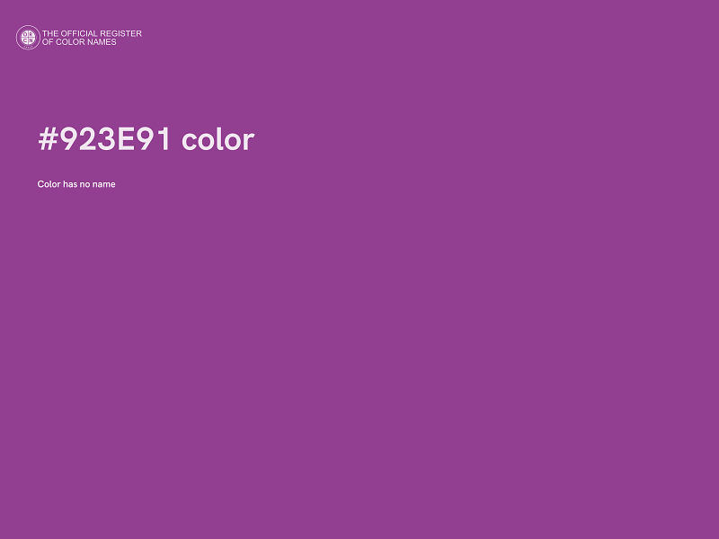 #923E91 color image