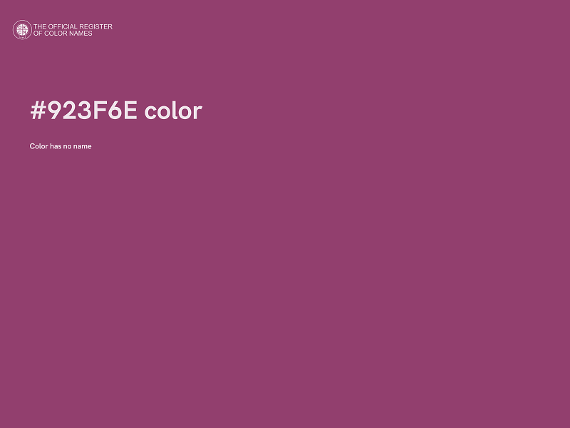 #923F6E color image