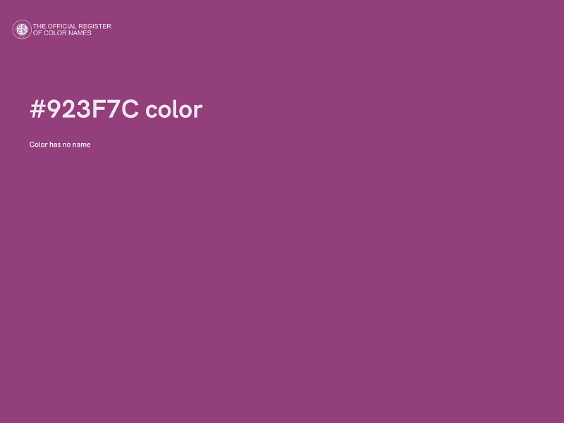 #923F7C color image