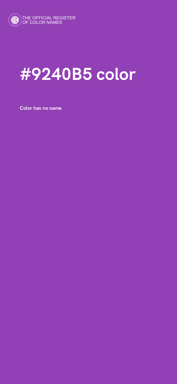 #9240B5 color image