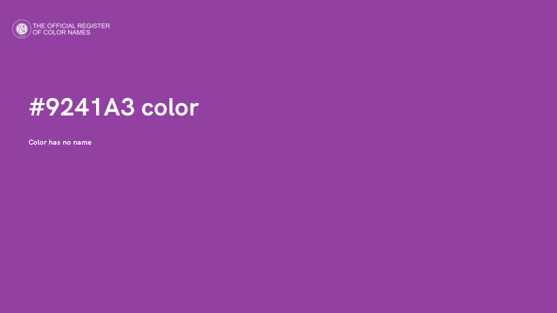 #9241A3 color image