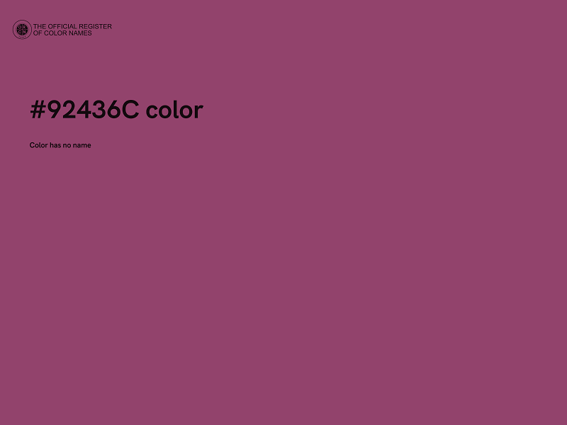 #92436C color image