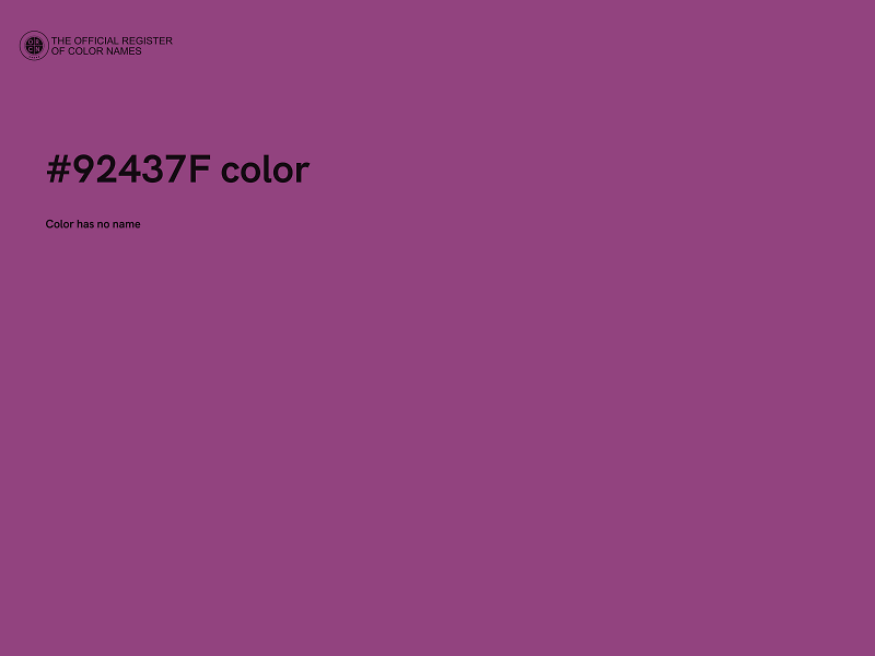 #92437F color image