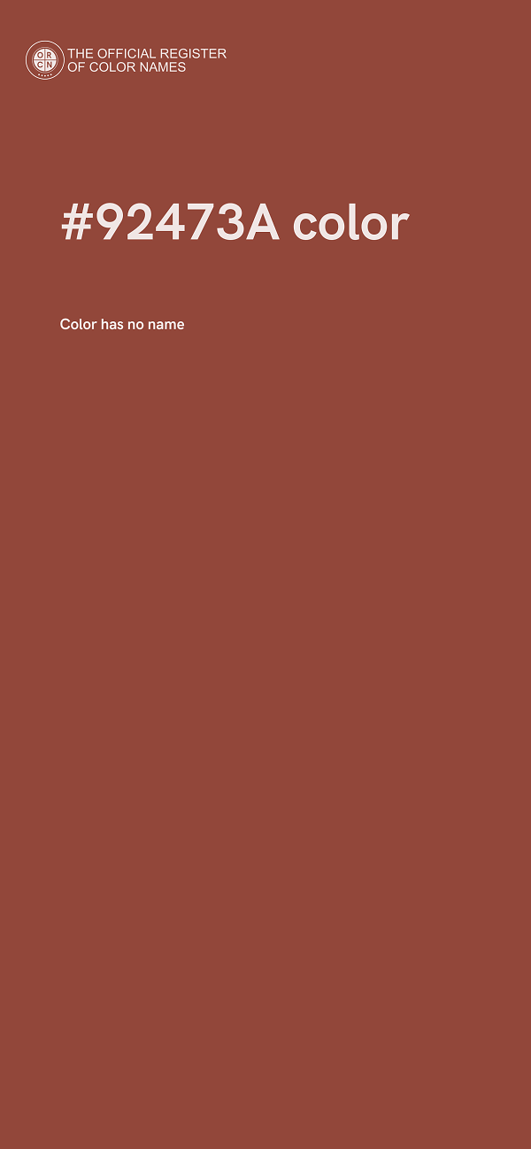 #92473A color image