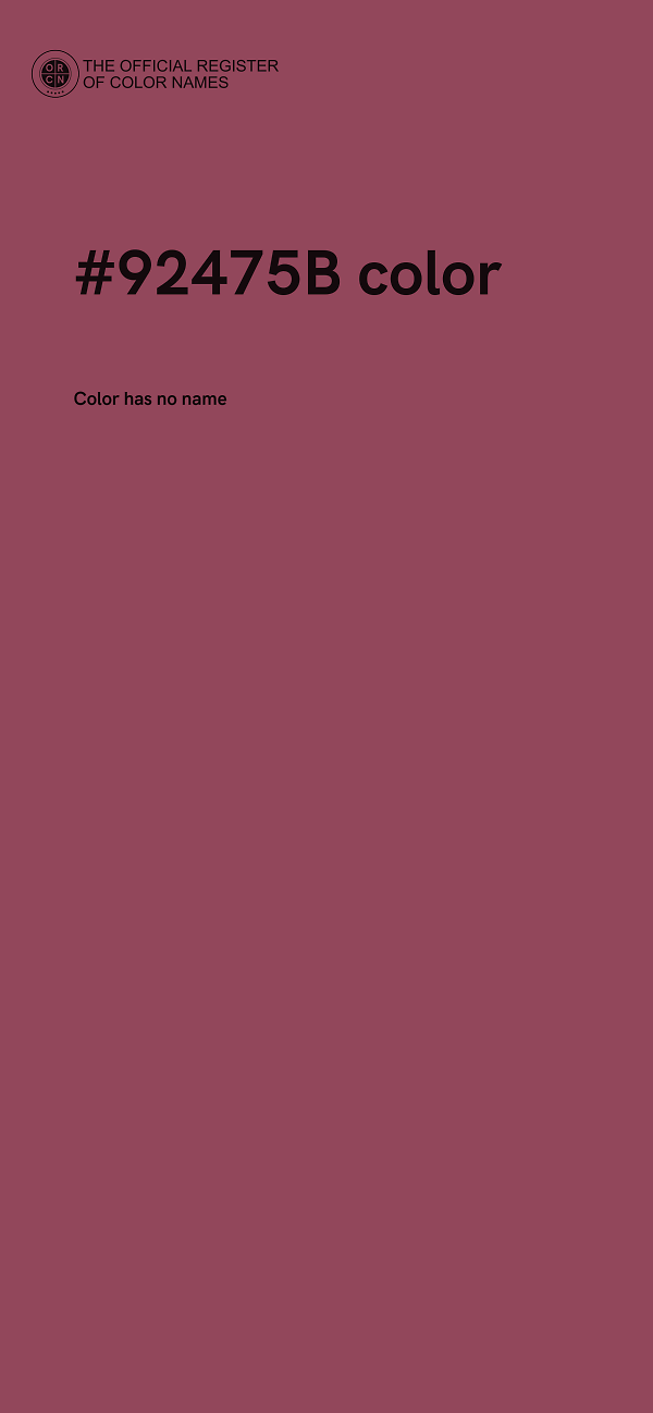 #92475B color image