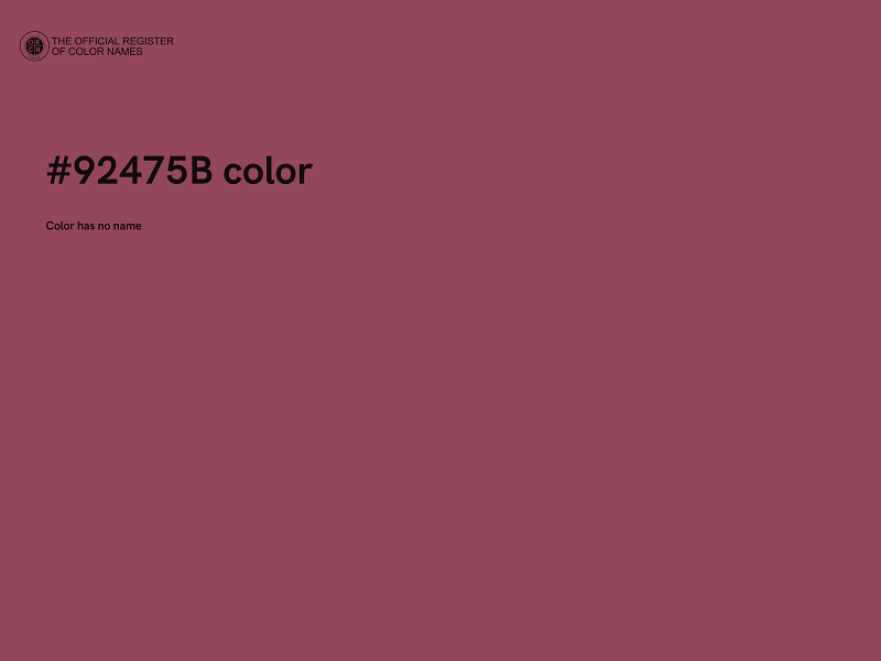 #92475B color image