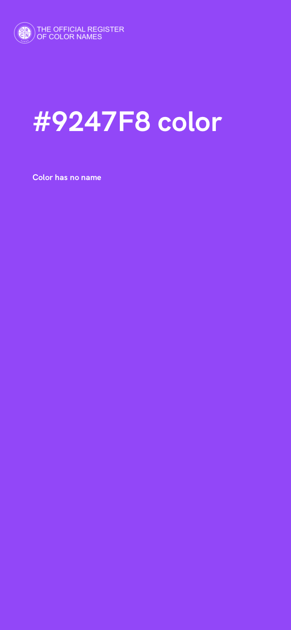 #9247F8 color image