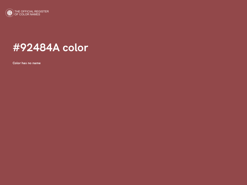 #92484A color image