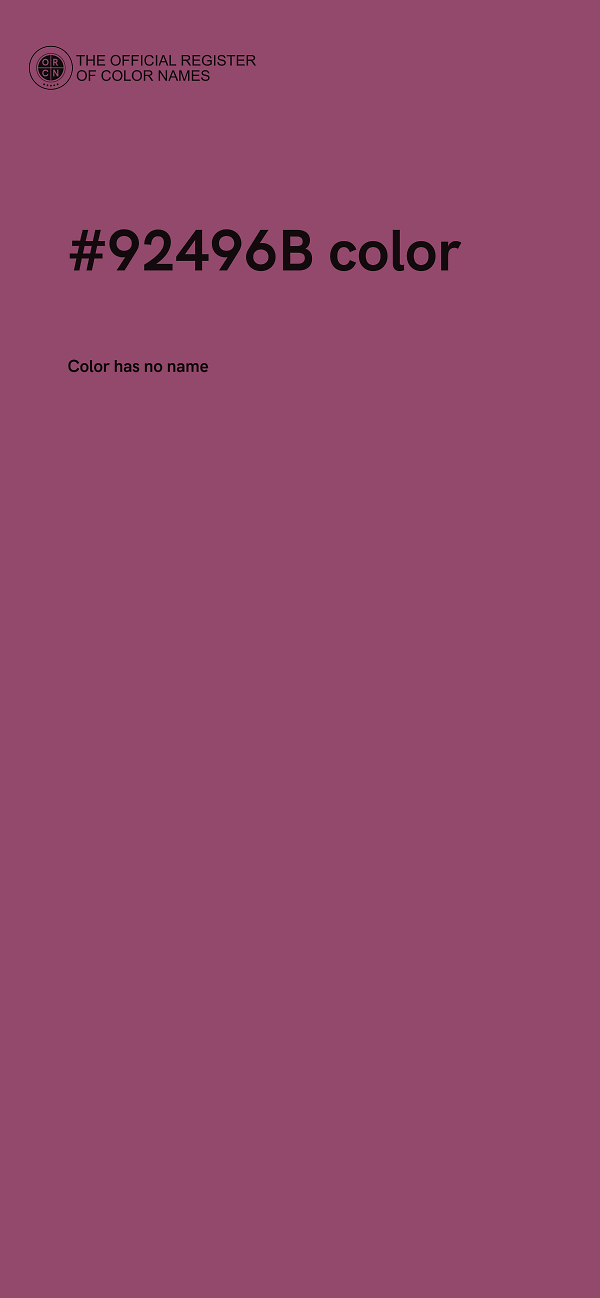 #92496B color image