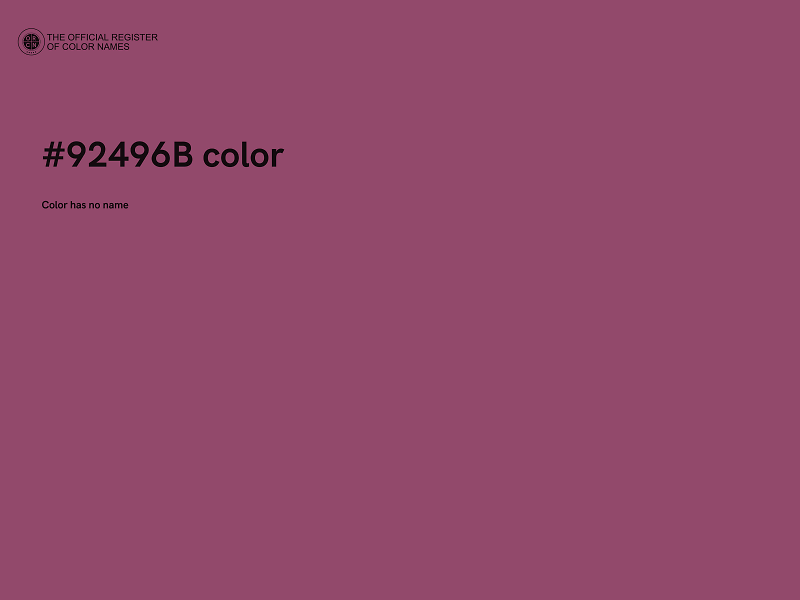 #92496B color image
