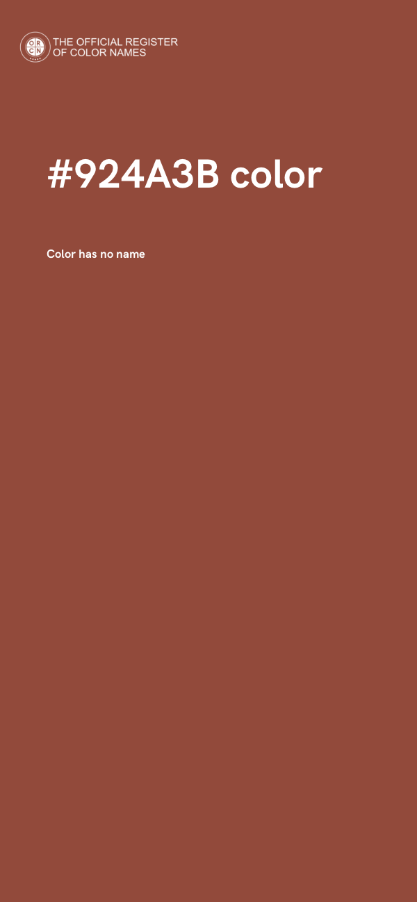 #924A3B color image
