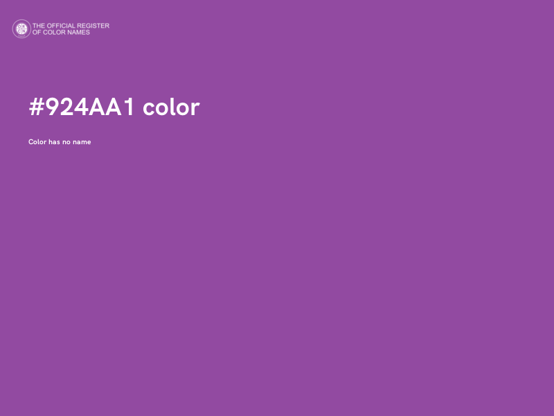#924AA1 color image