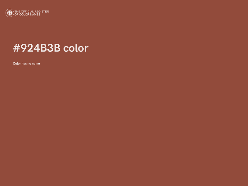 #924B3B color image