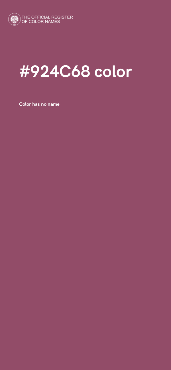 #924C68 color image