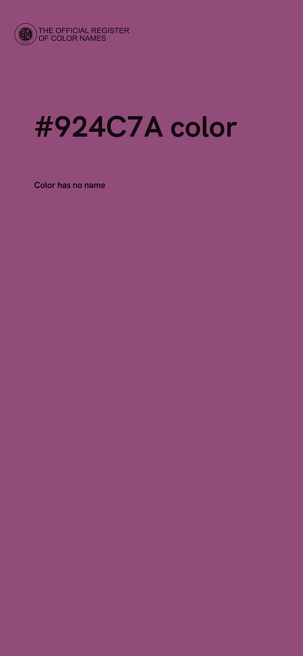 #924C7A color image