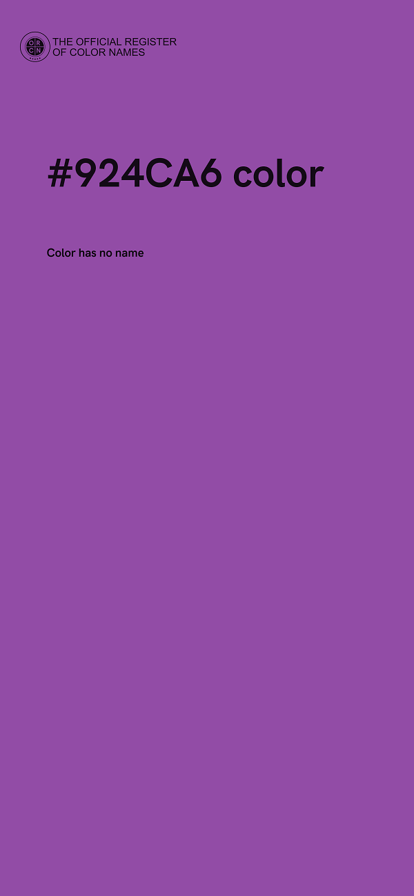 #924CA6 color image