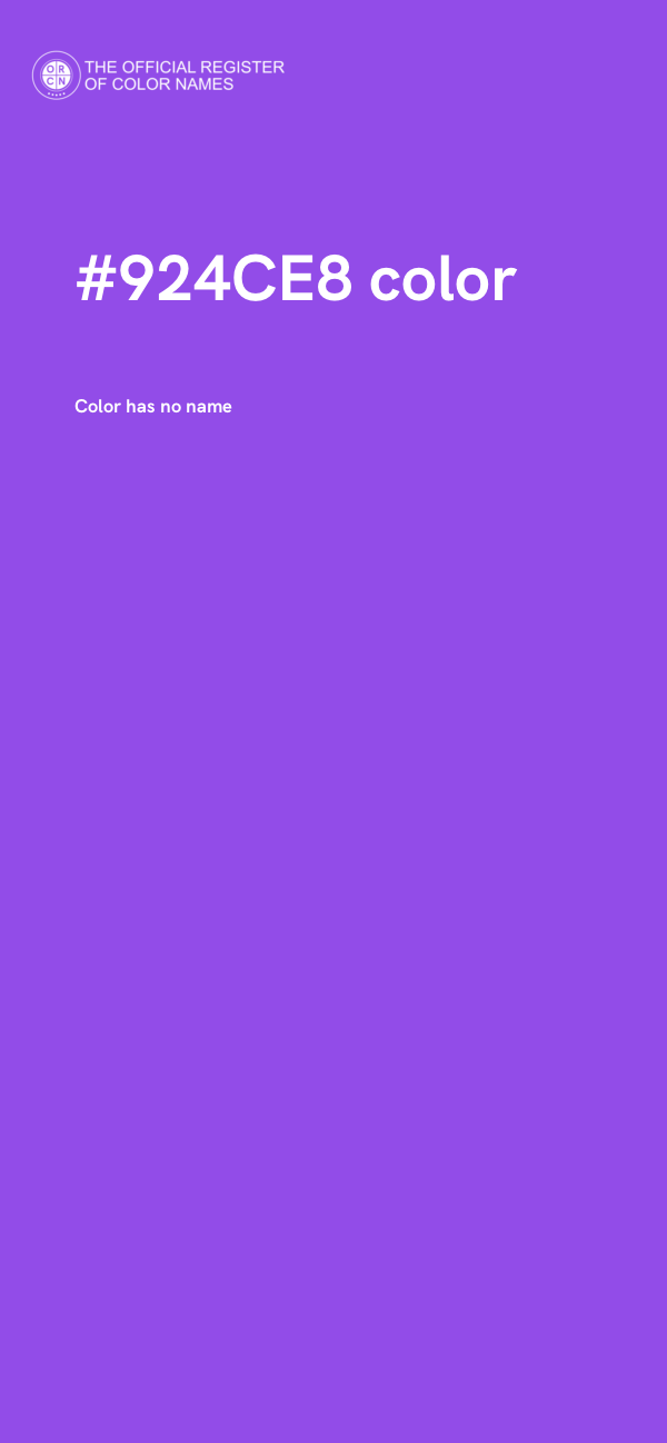 #924CE8 color image