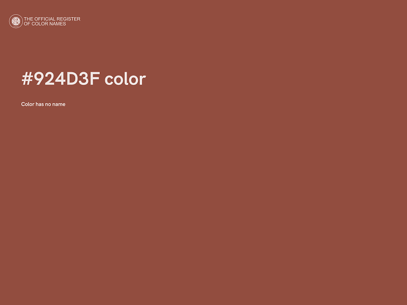 #924D3F color image