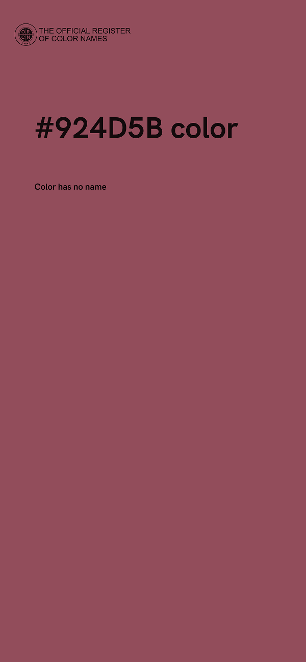#924D5B color image