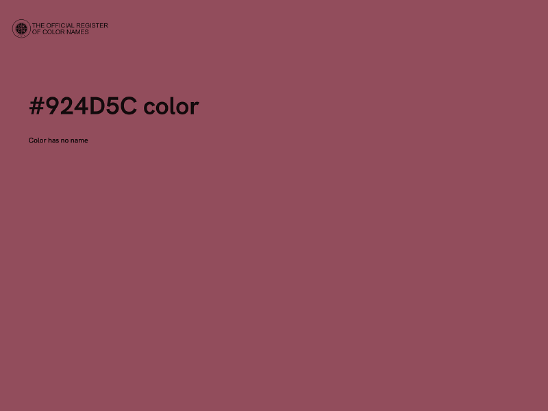 #924D5C color image