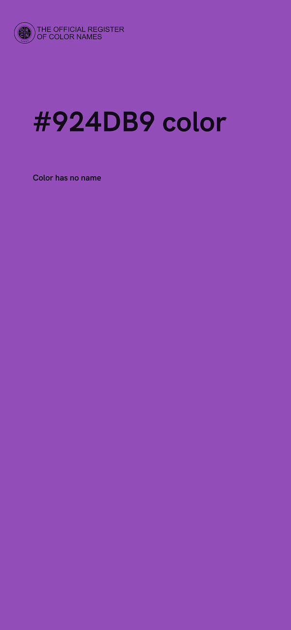 #924DB9 color image