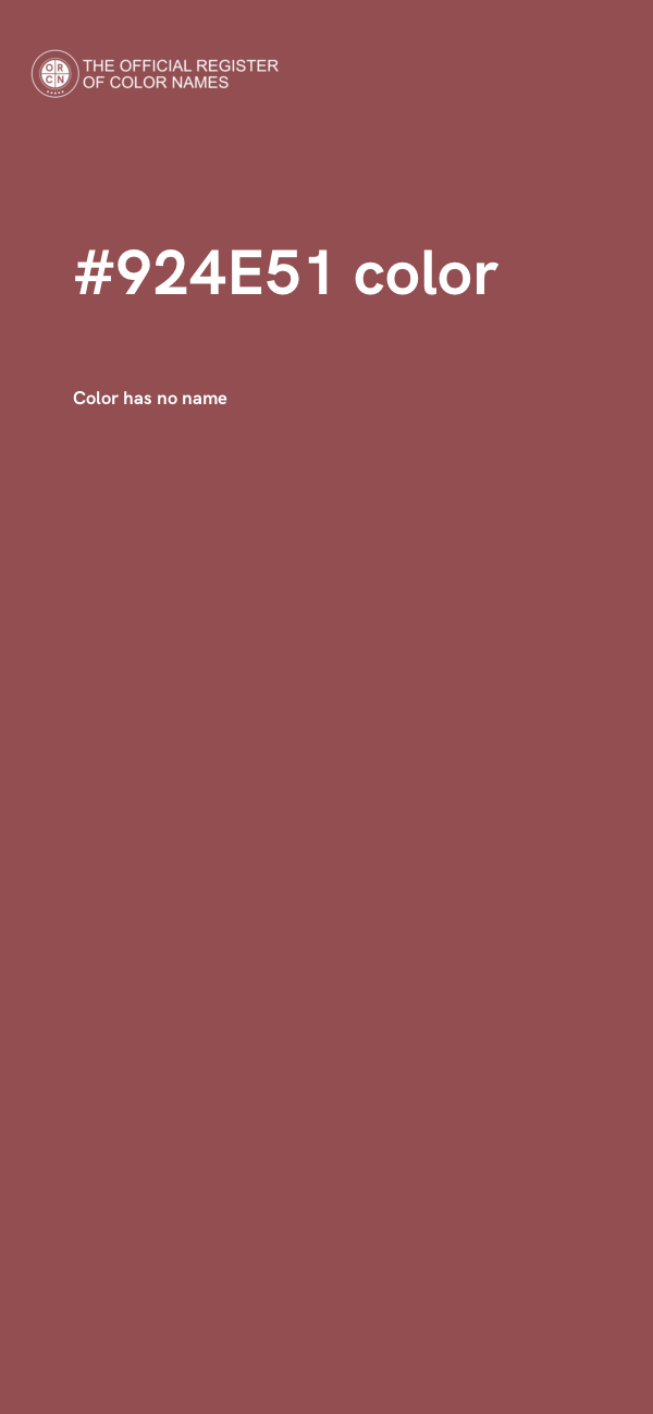 #924E51 color image
