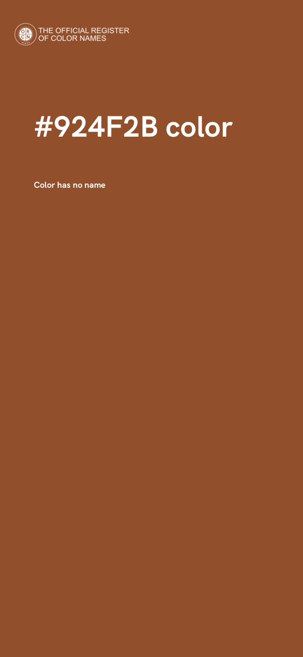 #924F2B color image