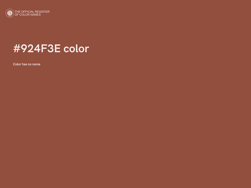 #924F3E color image