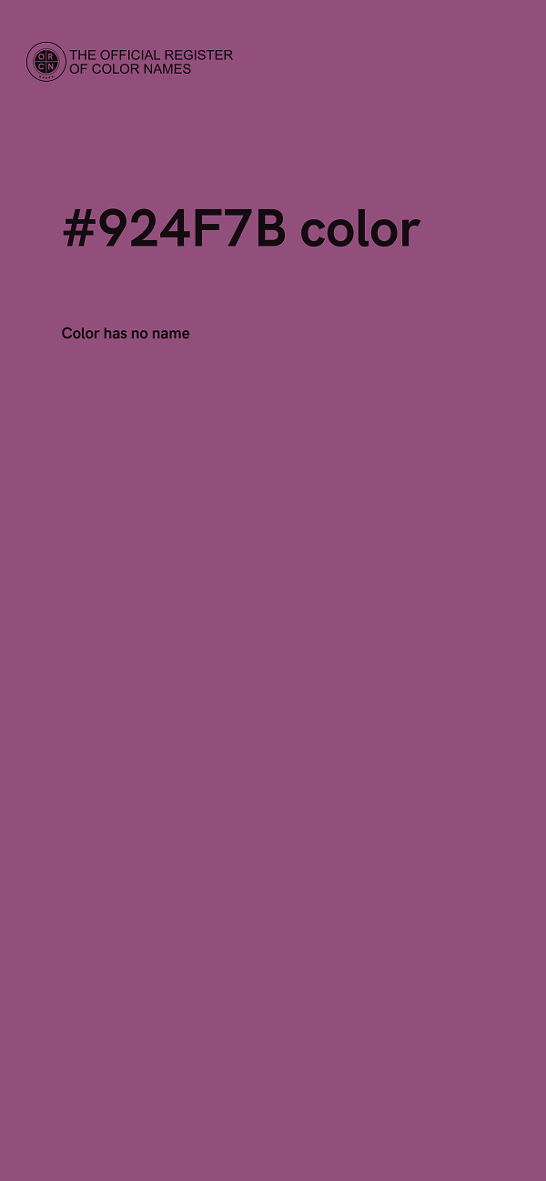 #924F7B color image