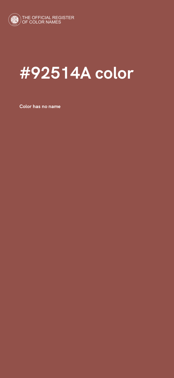 #92514A color image