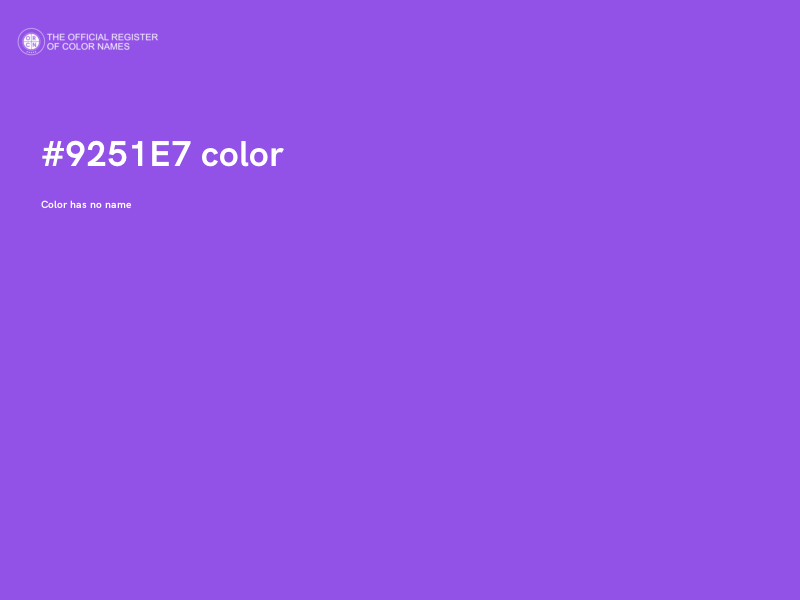 #9251E7 color image