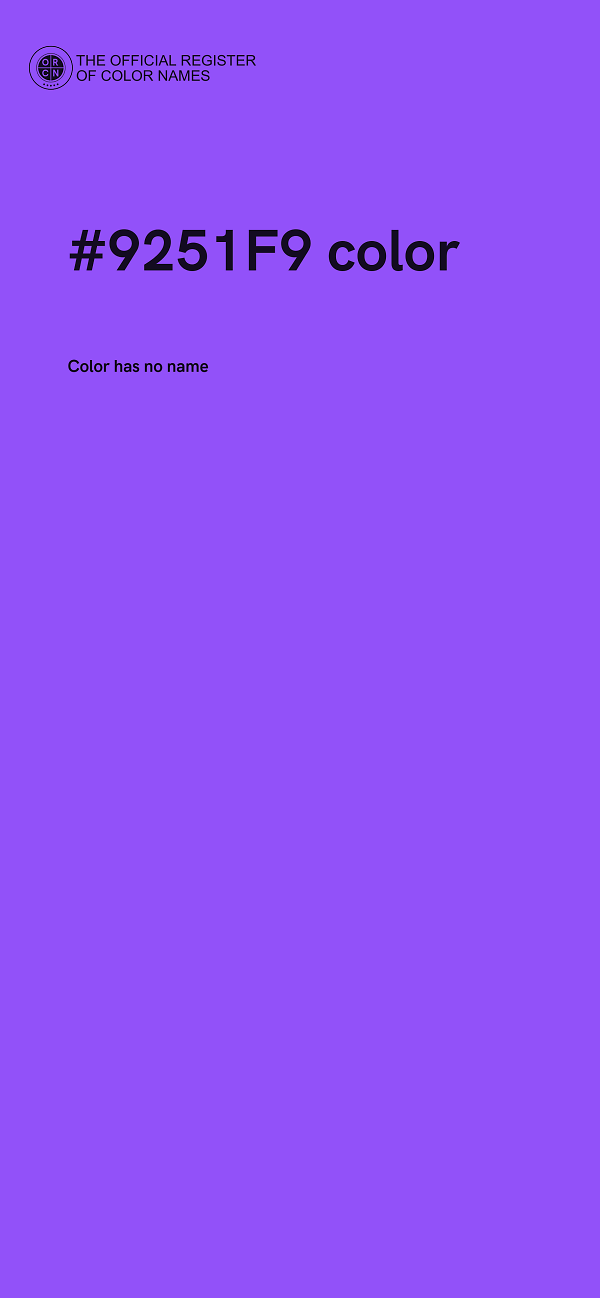 #9251F9 color image