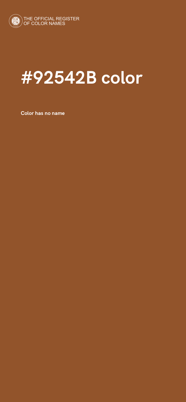 #92542B color image