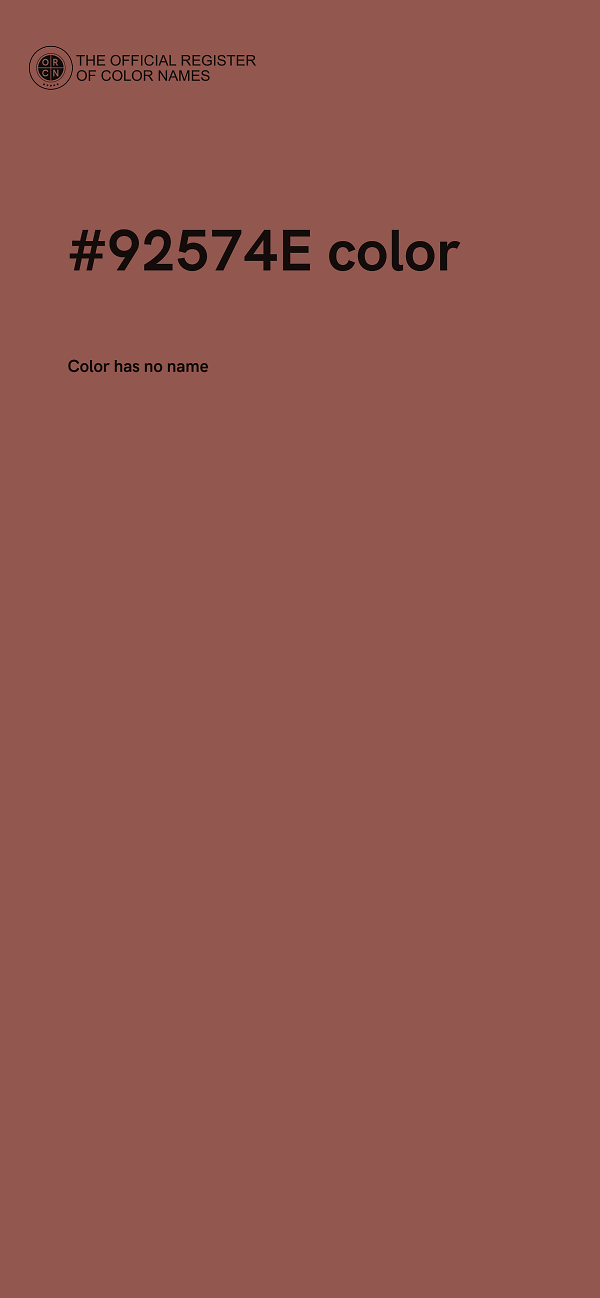 #92574E color image
