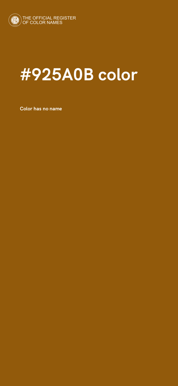#925A0B color image