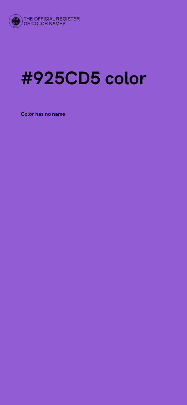 #925CD5 color image