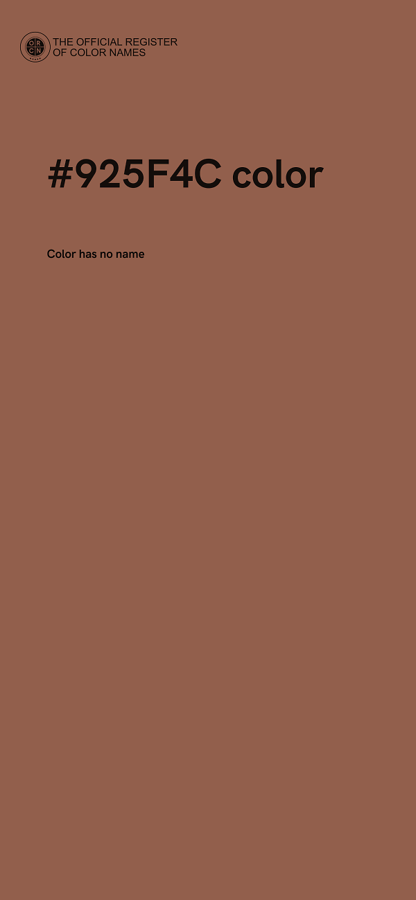 #925F4C color image