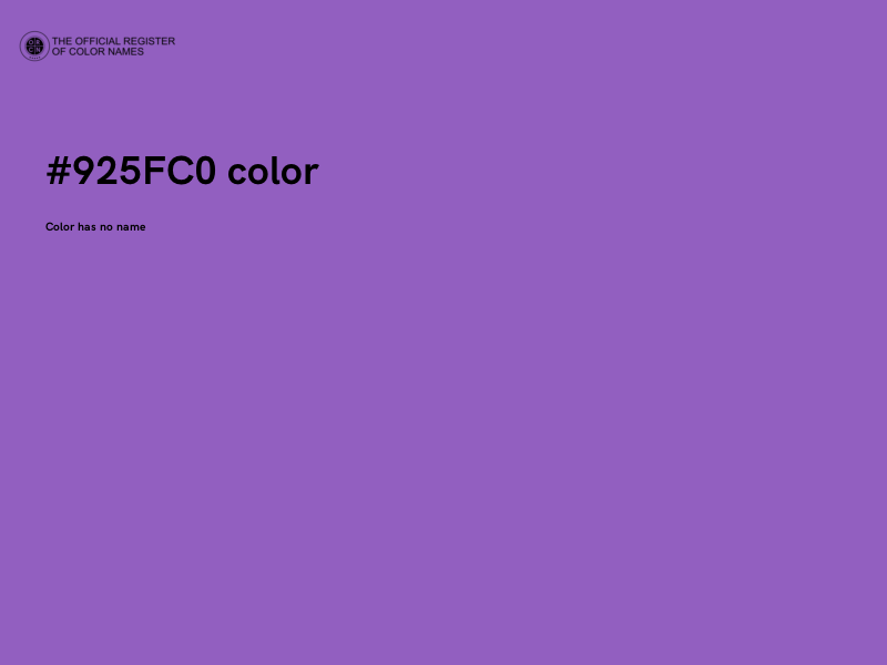 #925FC0 color image